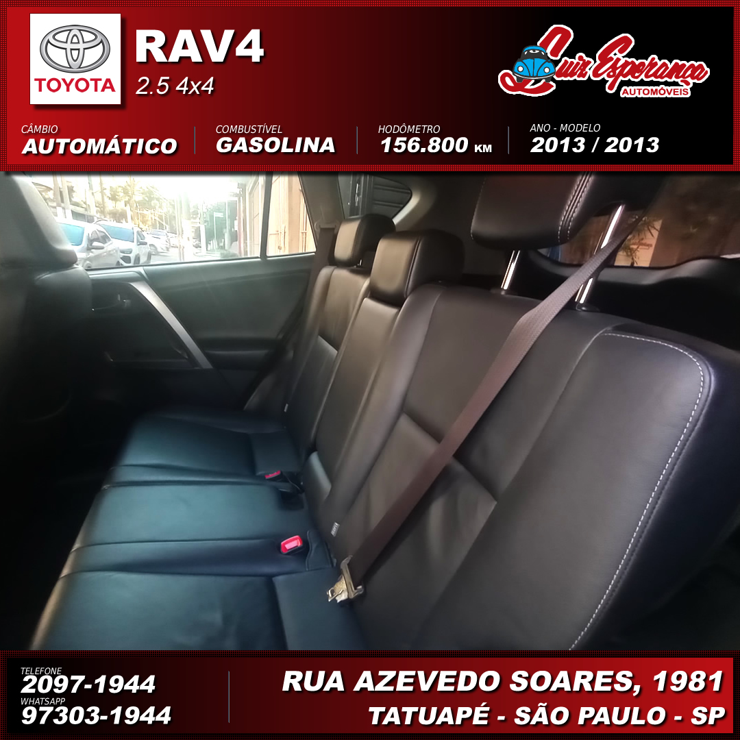 Toyota RAV4 2.5 4×4 Gasolina Preto 2013