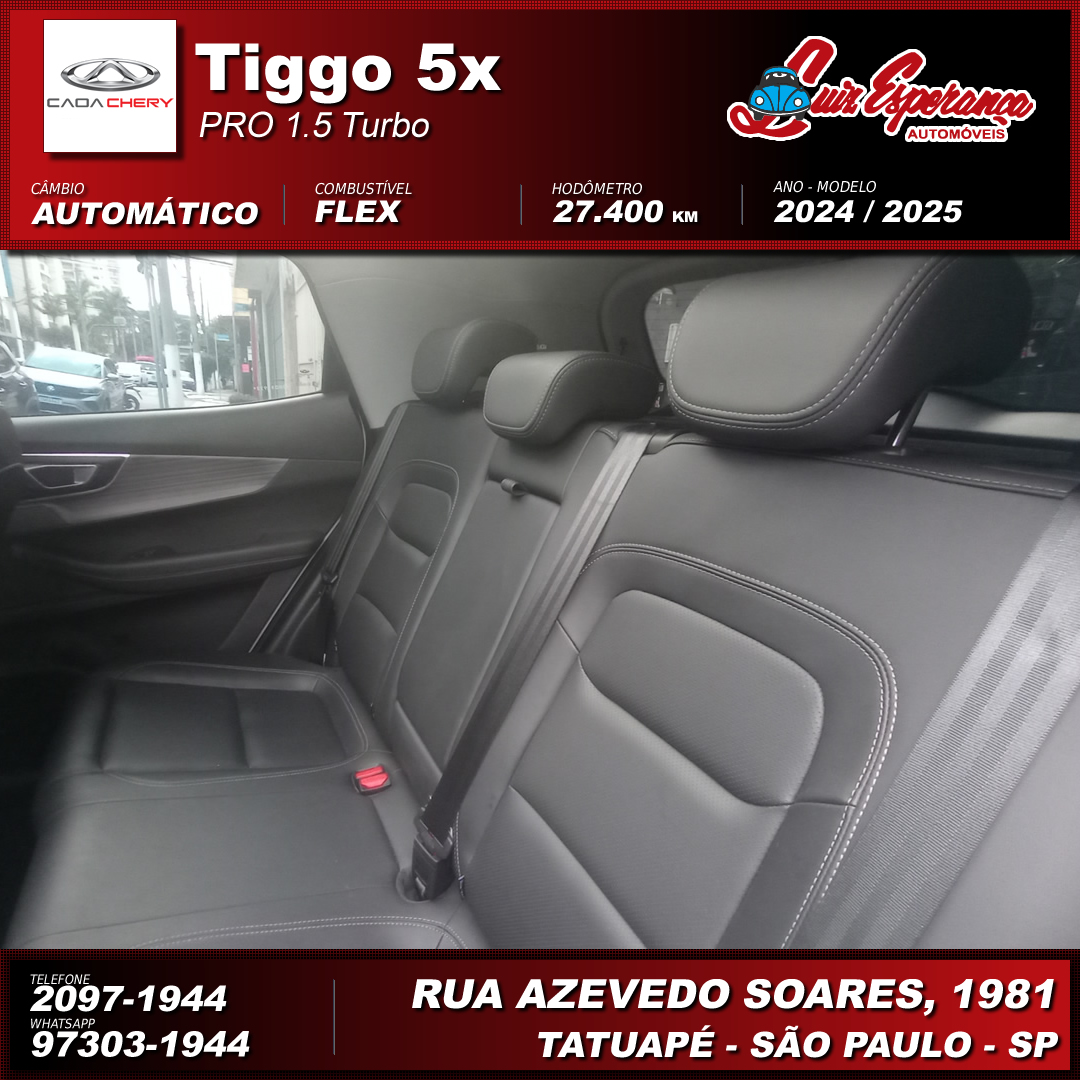 Chery Tiggo 5X PRO 1.5 Turbo Flex Branco 2025