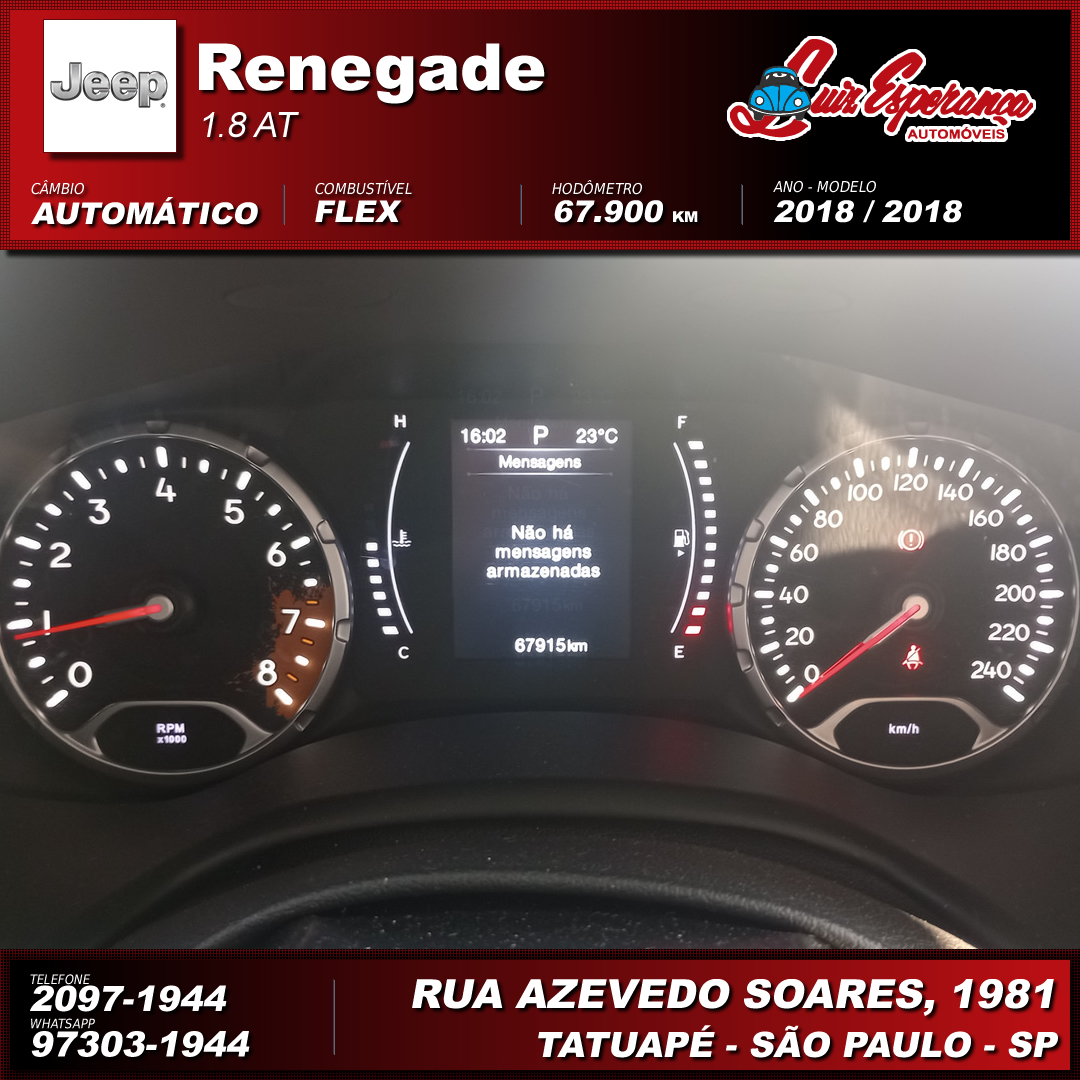 Jeep Renegade 1.8 Flex Verde 2018