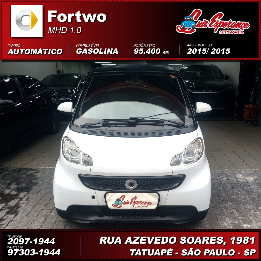 Smart ForTwo Coupé 1.0 MHD Gasolina Branco 2015