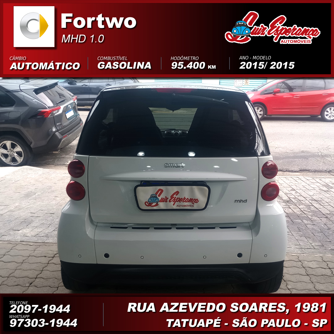 Smart ForTwo Coupé 1.0 MHD Gasolina Branco 2015