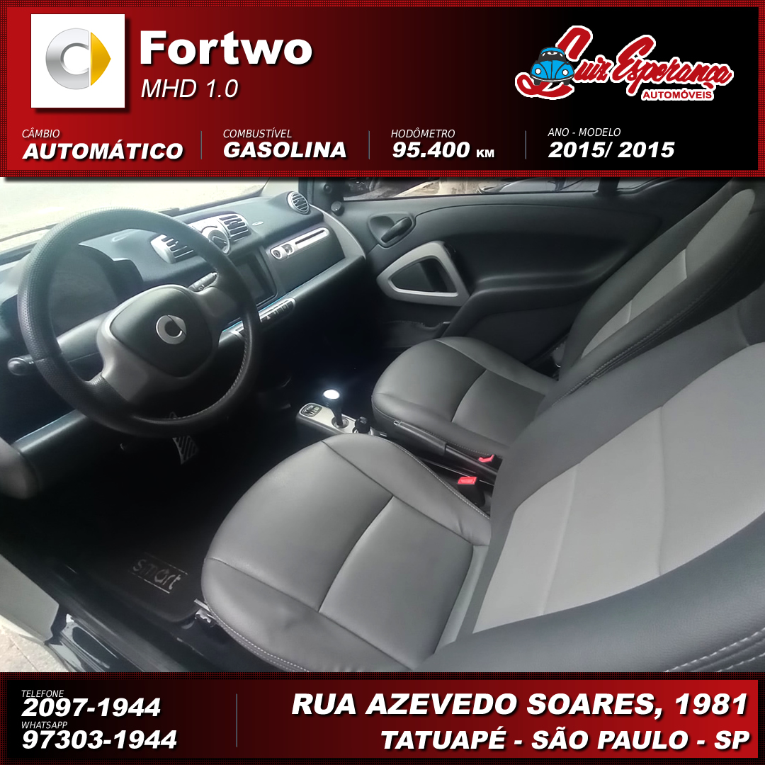 Smart ForTwo Coupé 1.0 MHD Gasolina Branco 2015
