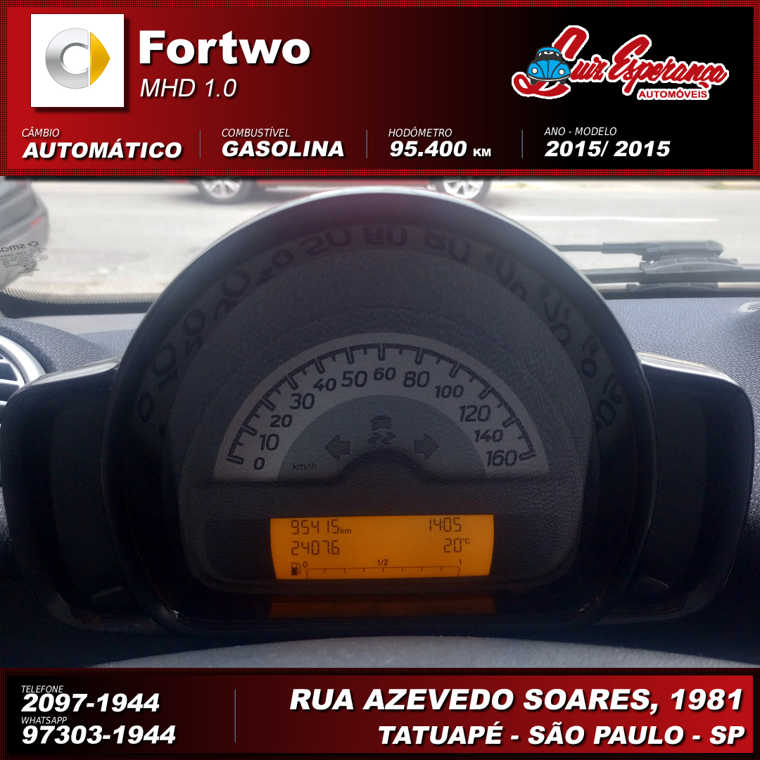 Smart ForTwo Coupé 1.0 MHD Gasolina Branco 2015